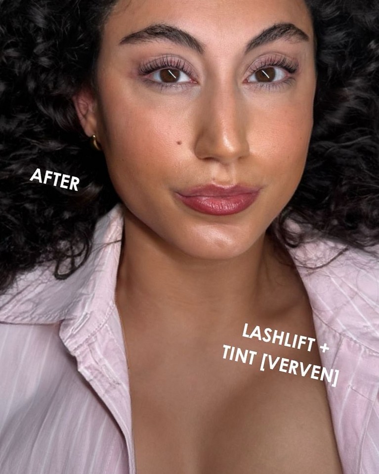 Lashlift met verven, resultaat bij KISANI STUDIO